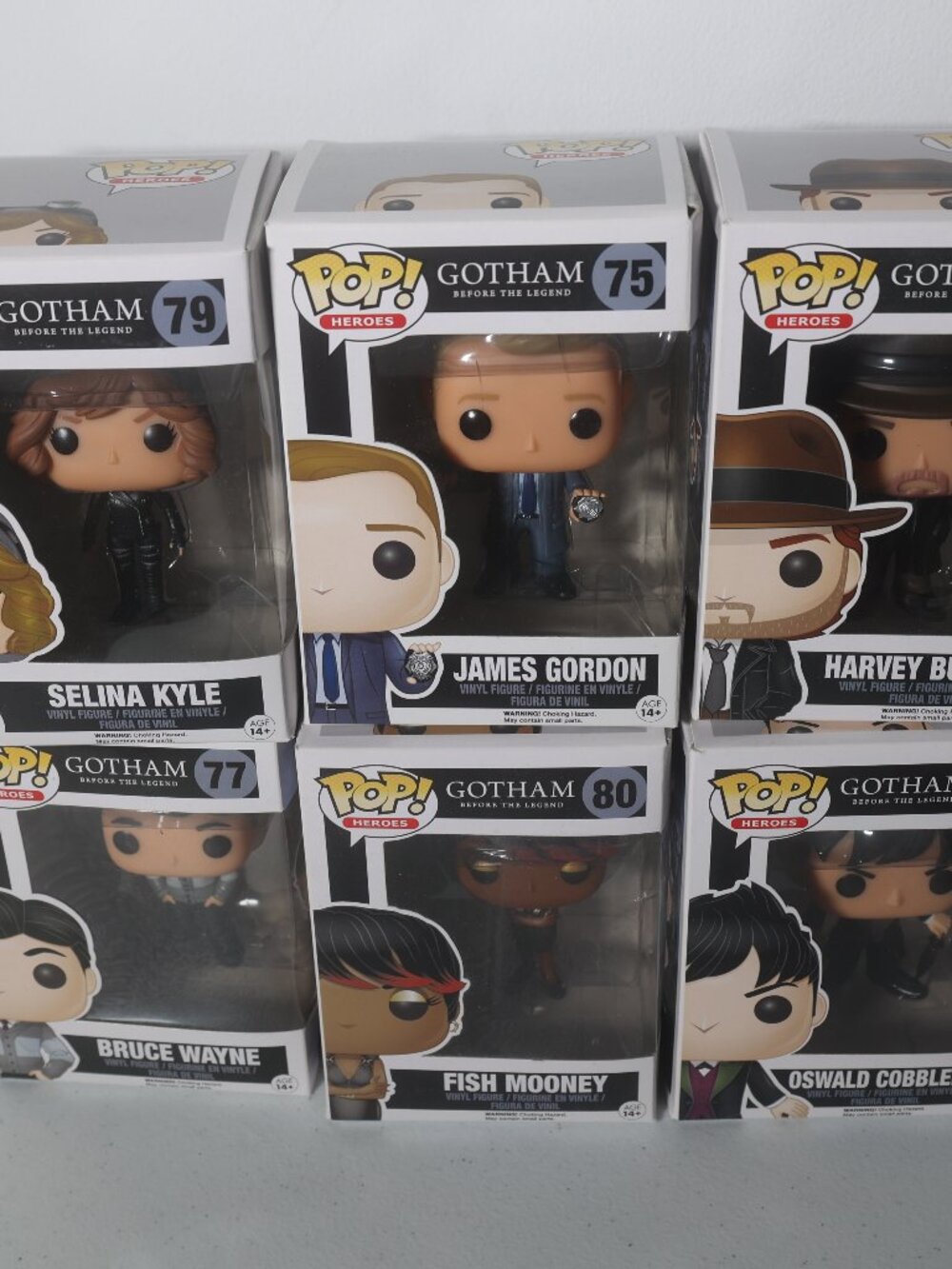 Gotham Funko Pop Full Set #75-80 NM Boxes Rare TV Series Collectible Lot HTF